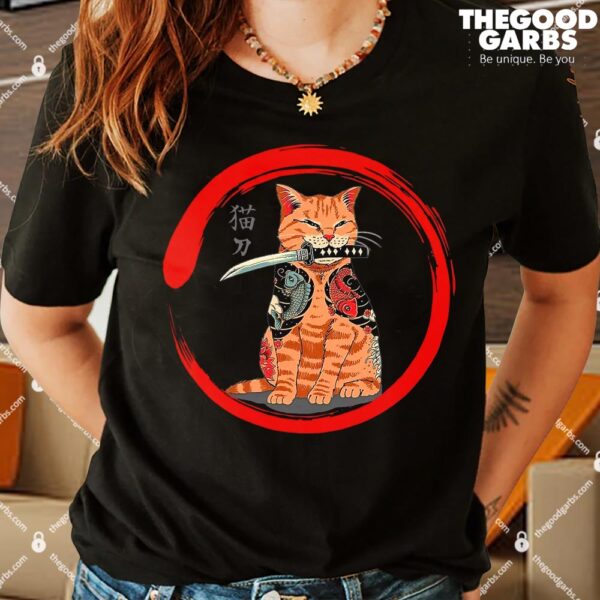 Samurai Cattana Emblem T-Shirts