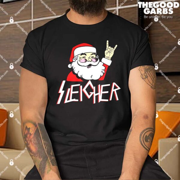 Sleigher Santa Rocks Shirt