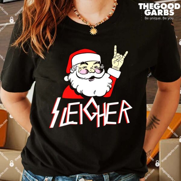 Sleigher Santa Rocks Shirts