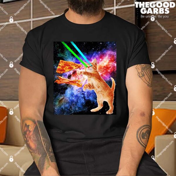 Space Hunger Flying Cat Pizza Bacon Shirt