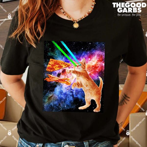 Space Hunger Flying Cat Pizza Bacon Shirts