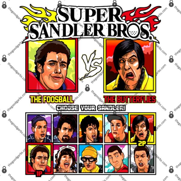 Super Sandler Bros - Fighting Game T-Shirt