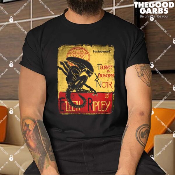 Tournee Du Xenomorphe Noir Shirt