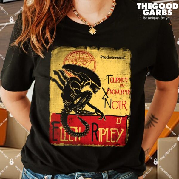 Tournee Du Xenomorphe Noir T-Shirts