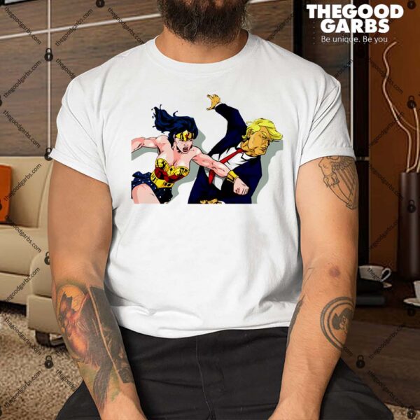 Wonder Woman Punching Donald Trump Shirt