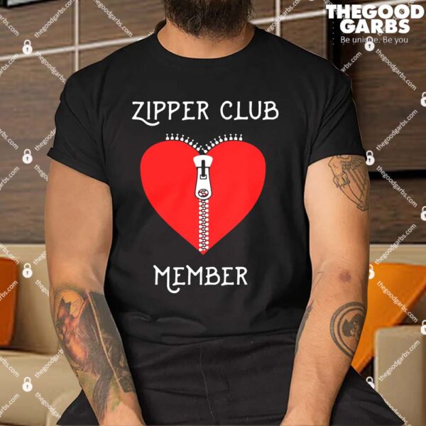 Zipper Club Member Graphic Heart Surgery Survivor Shirt