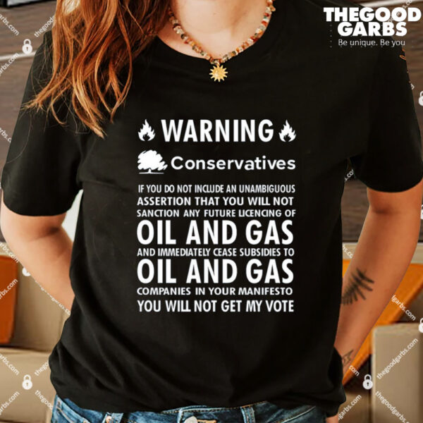 Chris Packham Warning Conservatives Democrats No Oil And Gas Shirts