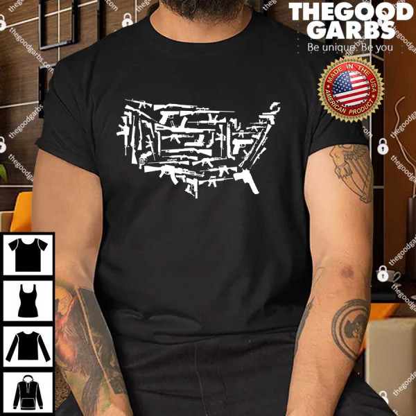 American Gun Map Shirt