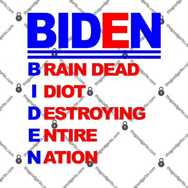 Biden Brain Dead Idiot Destroying Entire Nation T-Shirt