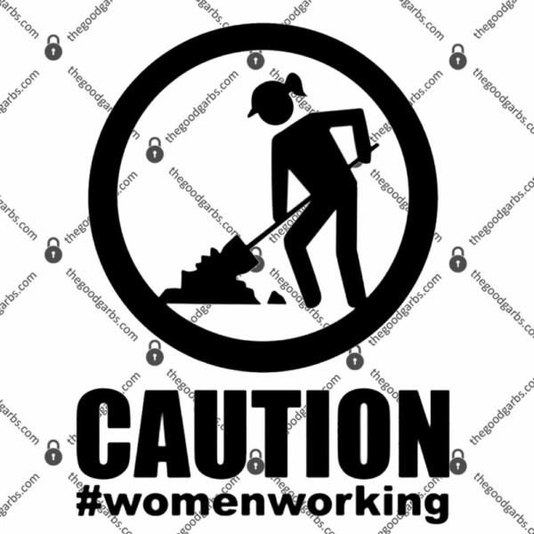 Caution Women Working T-Shirt