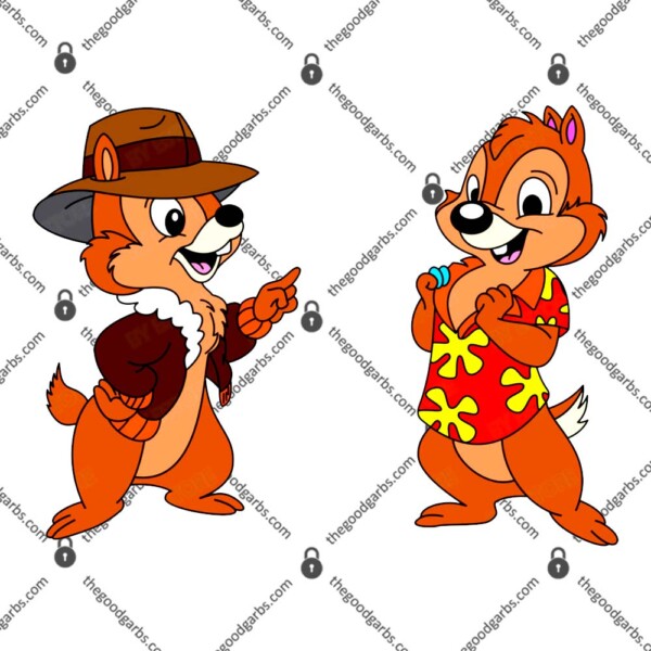 Chip And Dale Cartoon T-Shirt