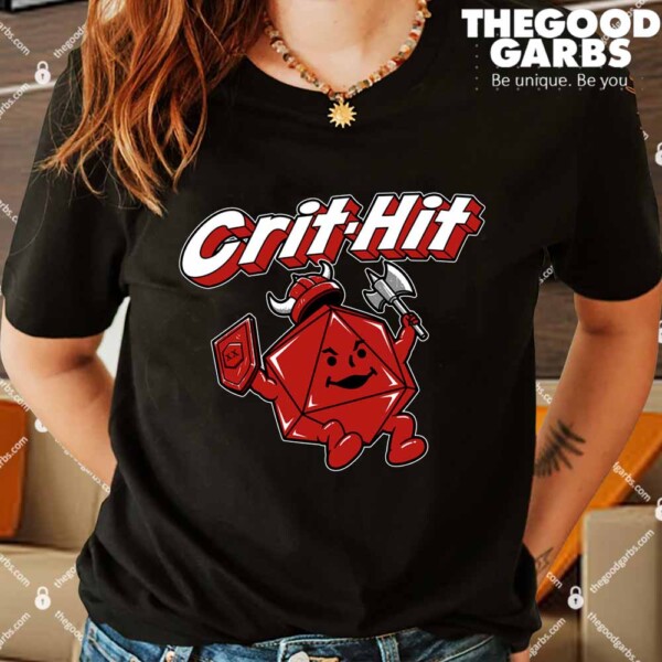 Crit Hit D20 Game Dice Shirt