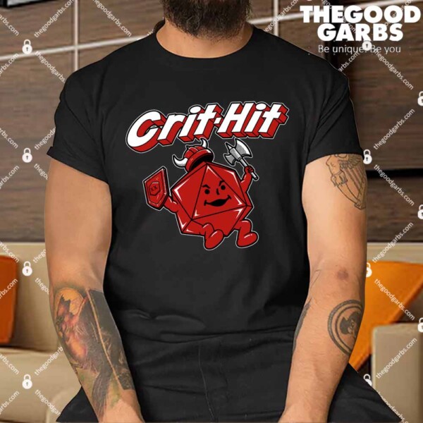 Crit Hit D20 Game Dice Shirts
