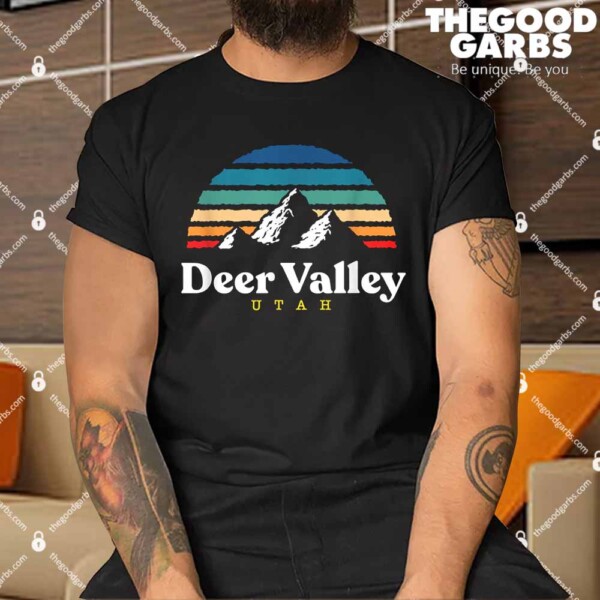 Deer Valley Utah Usa Ski Resort 1980s Retro Shirts