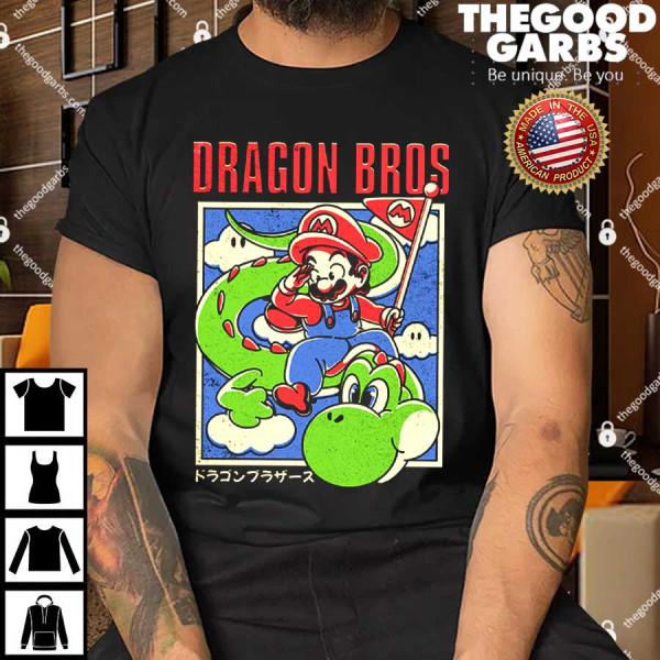 Dragon Bros Mario And Yoshi Shirt