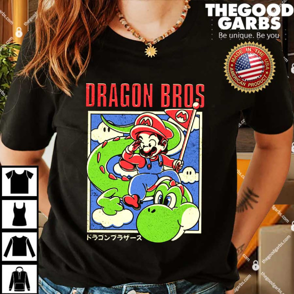 Dragon Bros Mario And Yoshi Shirts