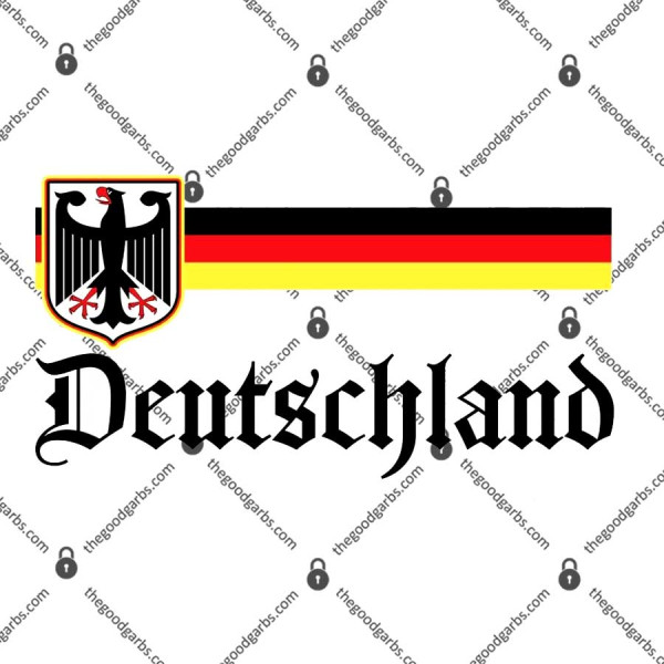 Germany Flag Stripe Logo T-Shirt