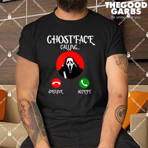 Ghostface Calling Halloween Funny Shirt