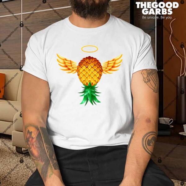 Glory Angel Wings Swinger Upside Down Pineapple Halloween Shirt