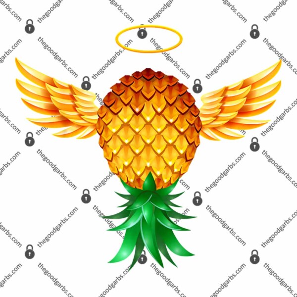 Glory Angel Wings Swinger Upside Down Pineapple Halloween T-Shirt