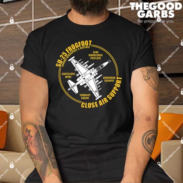 Jet Fighter Sukhoi SU 25 Frogfoot Shirt