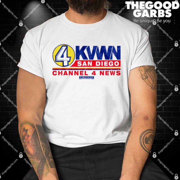 KVWN Channel 4 News Logo Anchorman Shirt