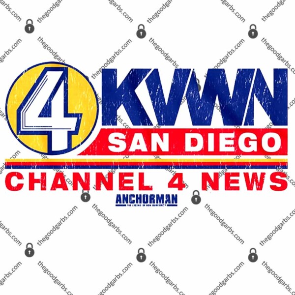 KVWN Channel 4 News Logo Anchorman T-Shirt