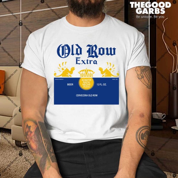 Old Row Extra Beer Cerveceria Corona Extra logo Shirt