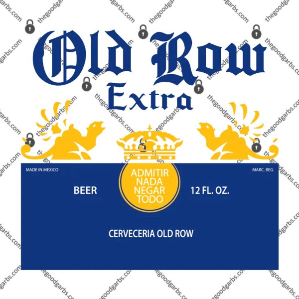 Old Row Extra Beer Cerveceria Corona Extra logo T-Shirt