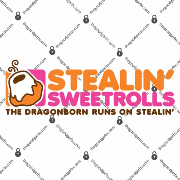 Skyrim Stealing Sweetrolls Dragonborn Dunkin Donuts T-Shirt