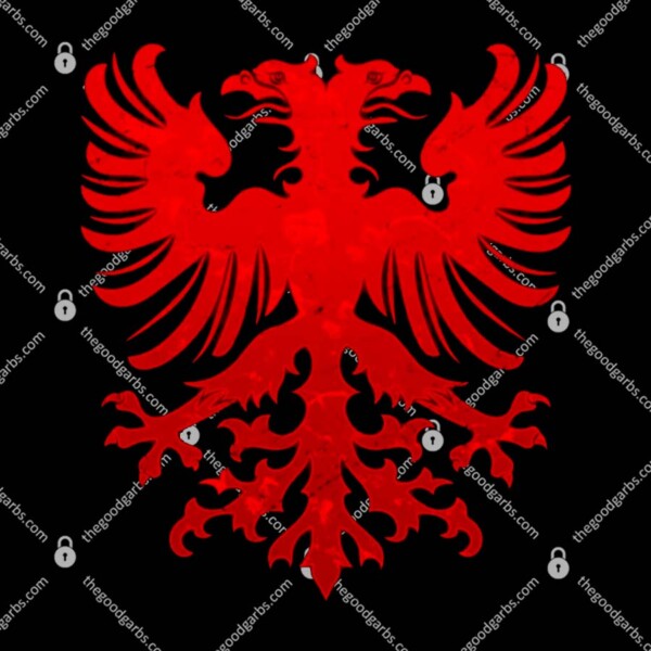Vintage Eagle Albanian Flag T-Shirt