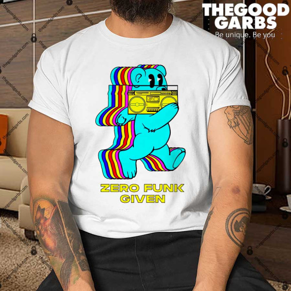 Zero Funk Given Retro Bear Boombox Shirt