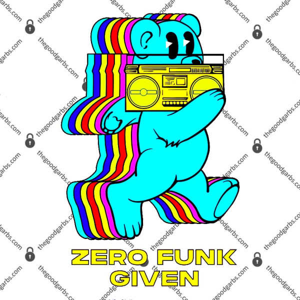 Zero Funk Given Retro Bear Boombox T-Shirt