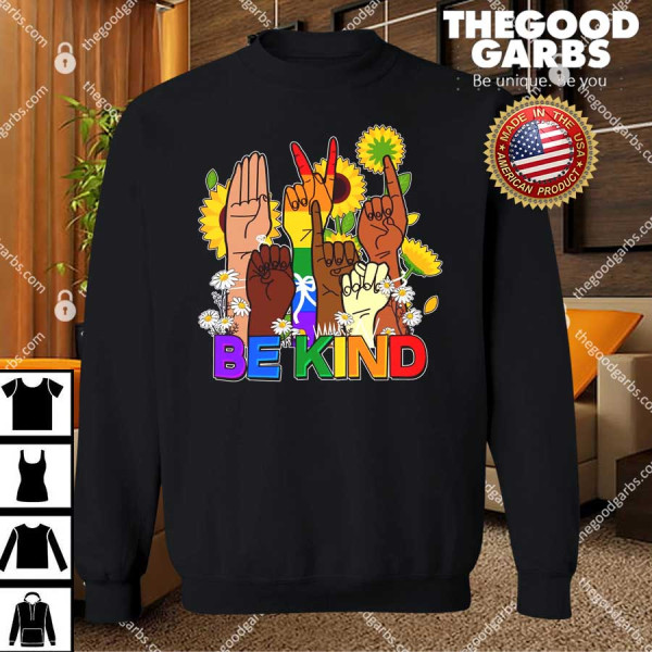 ASL Be Kind Sign Language T-Shirts