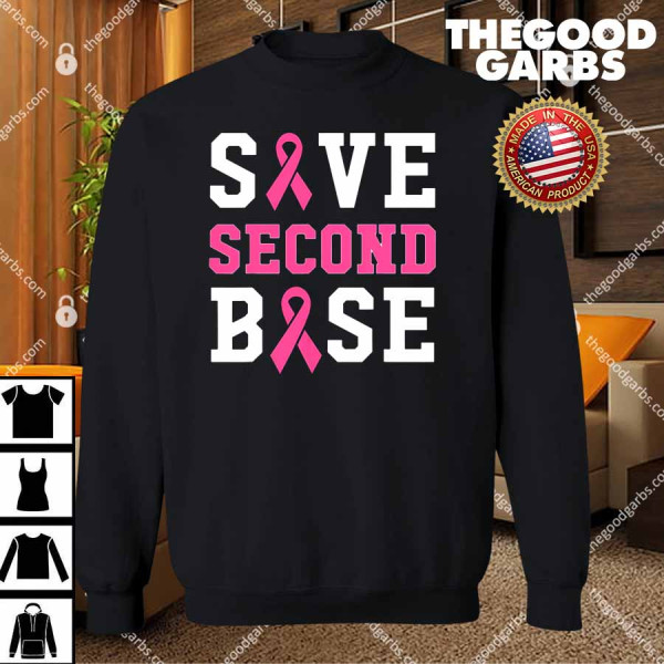 Awareness Save Second Base Pink Ribbon T-Shirts