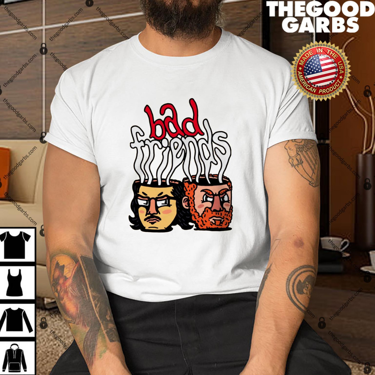 Bad Friends Merch Mugheads Shirt