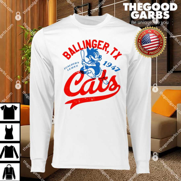 Ballinger Cats Texas Vintage Defunct Baseball Teams T-Shirts