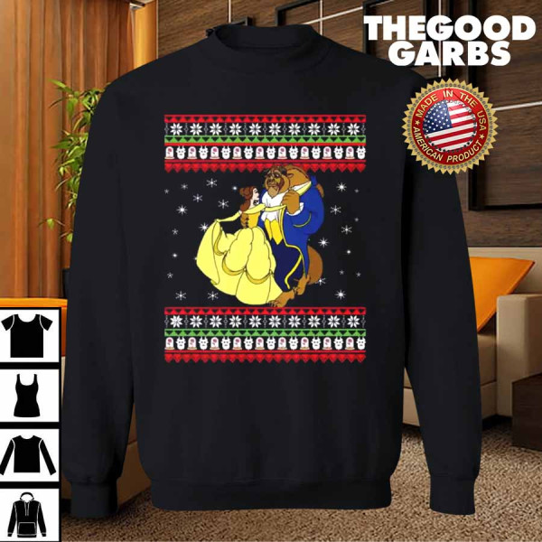 Beauty and the Beast Christmas Sweater Shirt