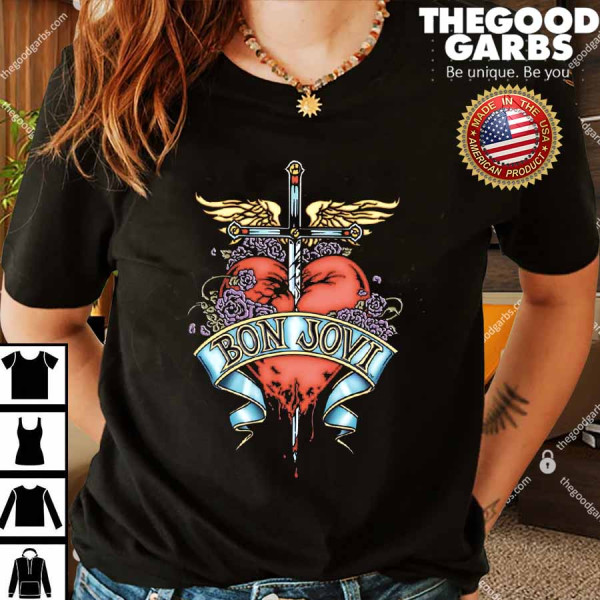 Bon Jovi Heart And Dagger Shirt