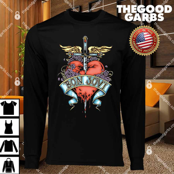 Bon Jovi Heart And Dagger T-Shirts