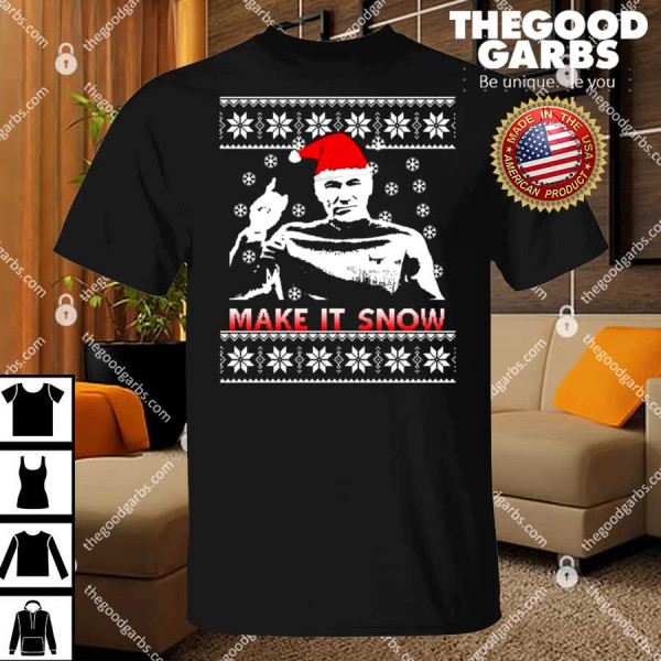 Captain Picard Make It Snow Christmas Shirt