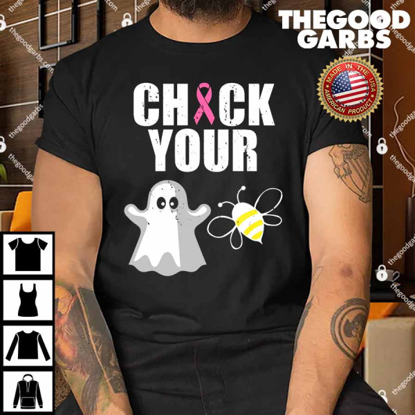 Check Your Boobies Breast Cancer Halloween Shirt