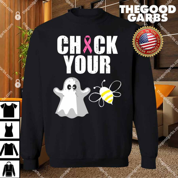 Check Your Boobies Breast Cancer Halloween T-Shirts
