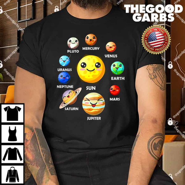 Cute Solar System Emoji Shirt