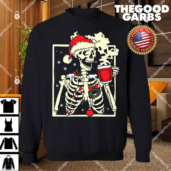 Dead inside Skeleton Christmas Sweatshirt T-Shirts