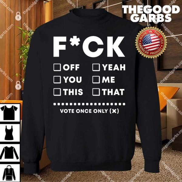 F Check Box Funny Sarcastic T-Shirts