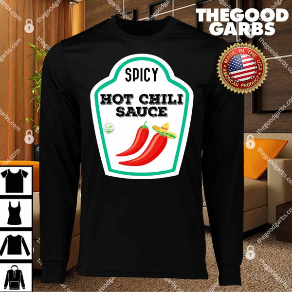 Funny Group Condiments Diy Halloween Costume Hot Chili Sauce T-Shirts