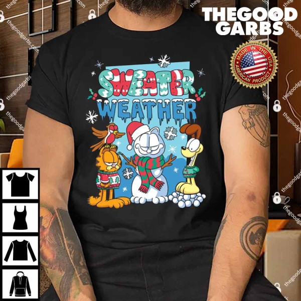 Garfield Christmas Sweater Weather Shirt