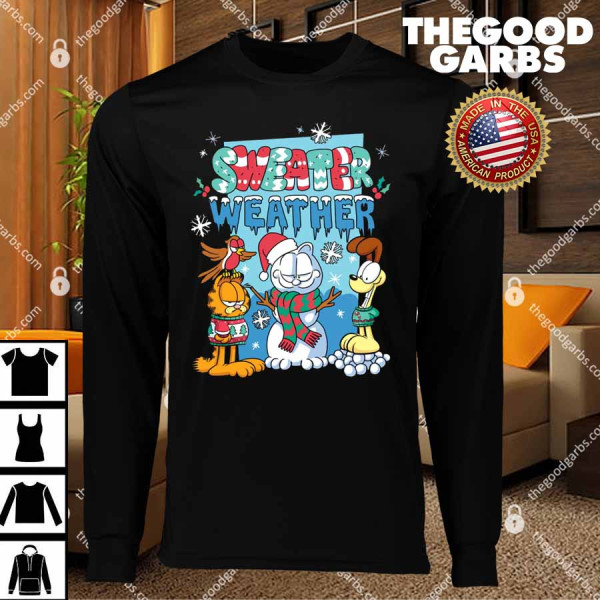 Garfield Christmas Sweater Weather T-Shirts