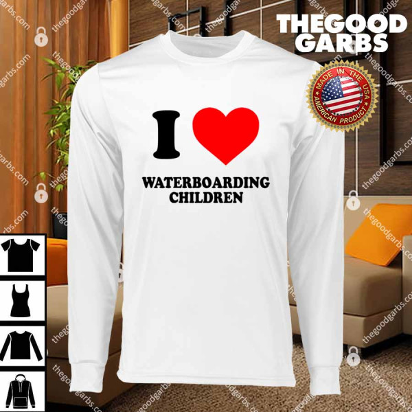 I Love Waterboarding Children T-Shirts
